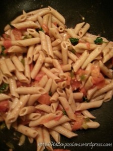 Penne Pasta - Tomatoes and Cilantro